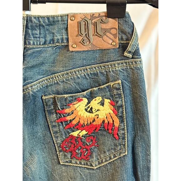 Golden Cut Cult Piece Embroidered Jeans – Rare Vintage Style (NWT) - Picture 5 of 7